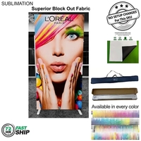 72Hr Fast Ship - Frontlit SEG Fabric Banner Stand, 40" x... from ASI 53509...