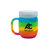 Durable 25oz silicone barrel cup with handle, perfect for custom branding,......