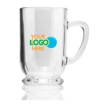16 oz. Glass Mug with Logo