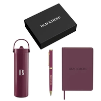 Gift Set includesP926 - LARGE JOURNAL GIFT BOX - BOTTLE FITDW340... from ASI...