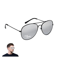 Aviator style sunglasses with acrylic lenses with UVA and UVB protection.......