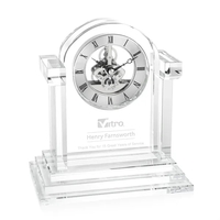 The Velia Clock is an exquisite optic crystal timepiece featuring a... from...