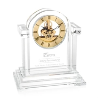 The Velia Clock is an exquisite optic crystal timepiece featuring a... from...