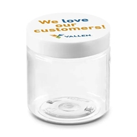 This larger 4 ounce jar works perfectly for premium fill ideas.... from ASI...