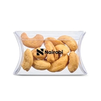 A stylish pillow box filled with roasted cashews. Contains approximately...