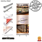 Premium Pull Up Banner with Stand and Bag 33.5x79