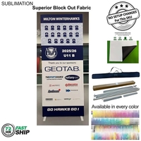 72Hr Fast Ship - Frontlit SEG Fabric Banner Stand and bag,... from ASI 53509...