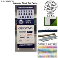 Frontlit SEG Fabric Banner Stand and Bag, 40" x 96", Superior... from ASI...