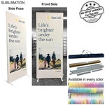 Frontlit SEG Fabric Banner Stand and bag, 40" x 96"