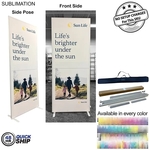 48Hr Quick Ship - Frontlit SEG Fabric Banner Stand and bag