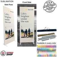 24Hr Express Ship - Frontlit SEG Fabric Banner Stand and bag,... from ASI...