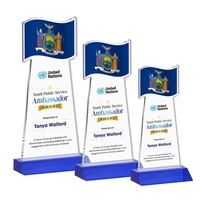 Flag VividPrint™ Award - Blue... from ASI 84592 St Regis Group / St Regis