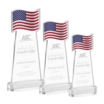Flag Award on Alberton Base - Clear