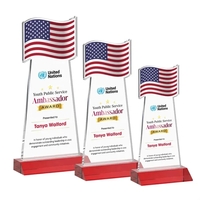 Flag VividPrint™ Award - Red... from ASI 84592 St Regis Group / St Regis