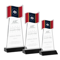 The Flag Award features a striking flag-shaped cutout at the top,... from ASI...