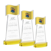 The Flag Award features a striking flag-shaped cutout at the top,... from ASI...