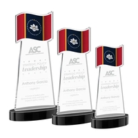 The Flag Award features a striking flag-shaped cutout at the top,... from ASI...