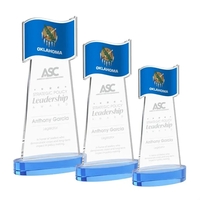 The Flag Award features a striking flag-shaped cutout at the top,... from ASI...