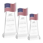 Flag Award on Hartford Base - Clear