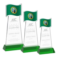 The Flag Award features a striking flag-shaped cutout at the top,... from ASI...