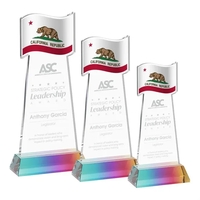 The Flag Award features a striking flag-shaped cutout at the top,... from ASI...