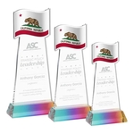 Flag Award on Hartford Base - Prismatic