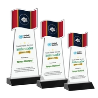 Flag VividPrint™ Award - Black... from ASI 84592 St Regis Group / St Regis