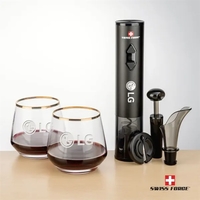 Swiss Force® Opener Set & Tucson Gold Rim Stemless Wine... from ASI 84592 St...