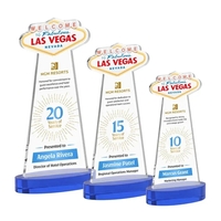 Las Vegas VividPrint™ Award on Alberton Base - Blue
