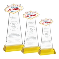 The Las Vegas Award is crafted from premium starfire crystal, featuring......