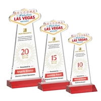 The Las Vegas Award is crafted from premium starfire crystal, featuring......