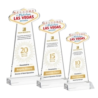 The Las Vegas Award is crafted from premium starfire crystal, featuring......
