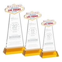 The Las Vegas Award is crafted from premium starfire crystal, featuring......