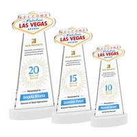 Las Vegas VividPrint™ Award on Alberton Base - White