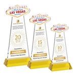 Las Vegas VividPrint™ Award on Hartford Base - Gold