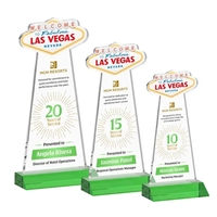 The Las Vegas Award is crafted from premium starfire crystal, featuring......