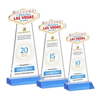 The Las Vegas Award is crafted from premium starfire crystal, featuring......