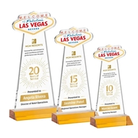 The Las Vegas Award is crafted from premium starfire crystal, featuring......