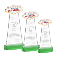 The Las Vegas Award is crafted from premium starfire crystal, featuring......