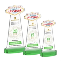 Las Vegas VividPrint™ Award on Alberton Base - Green