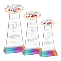 The Las Vegas Award is crafted from premium starfire crystal, featuring......