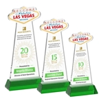 Las Vegas VividPrint™ Award on Hartford Base - Green