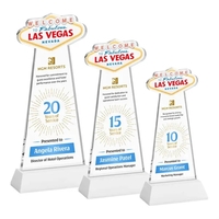Las Vegas VividPrint™ Award on Hartford Base - White
