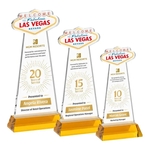 Las Vegas VividPrint™ Award on Hartford Base - Amber