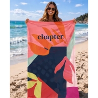 Ultra-absorbent thicker sized 30" x 60" plush beach towel... from ASI 91605...