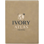 7" x 9" Leatherette Light Brown Portfolio