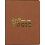 7" x 9" Leatherette Rawhide Portfolio