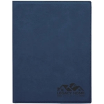 7" x 9" Leatherette Blue/Black Portfolio