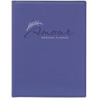 7" x 9" Purpleleatherette portfolio with 50-page pad, pen loop and... from...