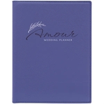 7" x 9" Leatherette Purple Portfolio